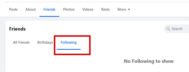 facebook follwoing