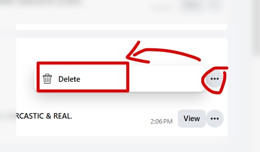 delete facebook group post